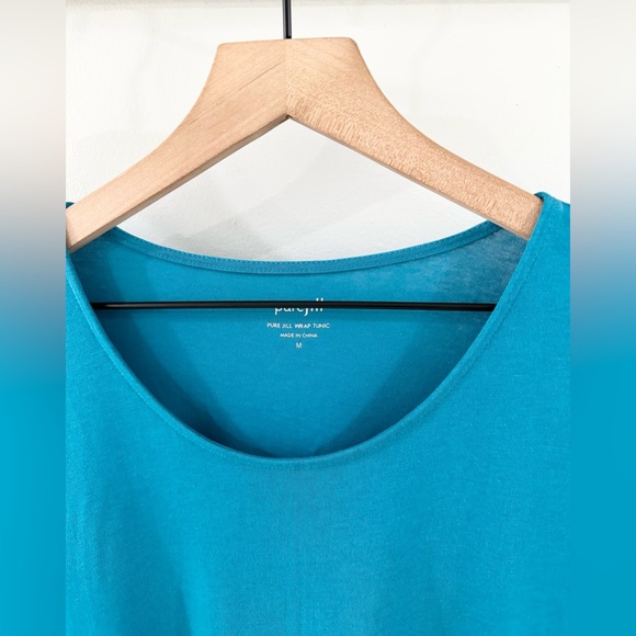 J. Jill Pure Jill Wrap Tunic Blue Size Medium - Picture 5 of 6